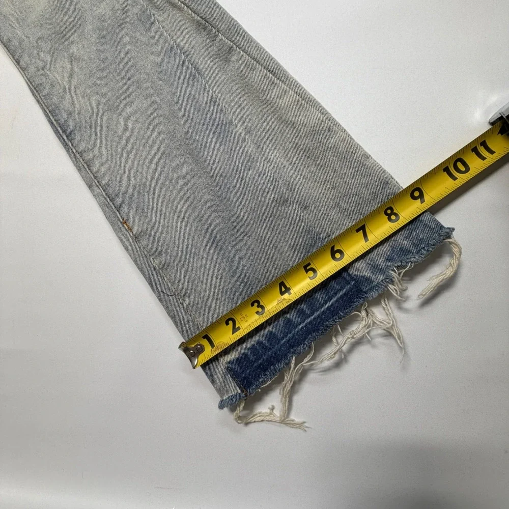 MNML Acid Wash Cargo Jeans Size 31 Baggy Y2K Utility Denim‎